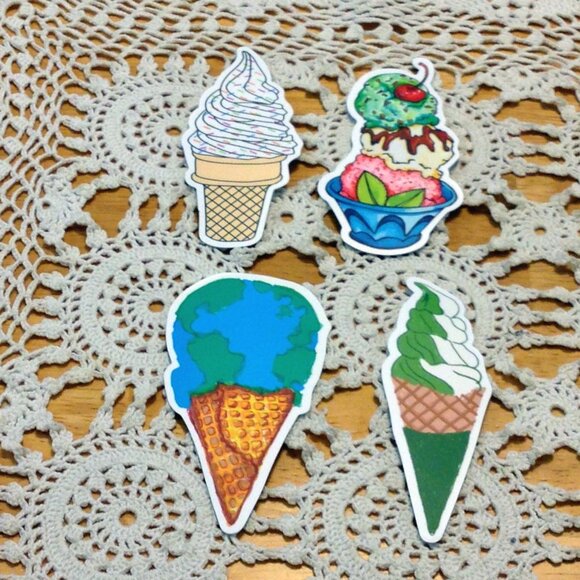 Stickers bundle -  crafts, water bottle stickers, ice cream and desserts - Picture 4 of 6